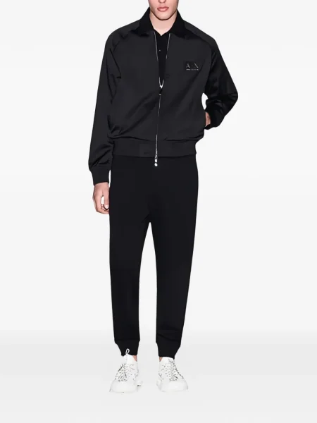 Polo Armani Exchange με αυτόγραφο μαύρο