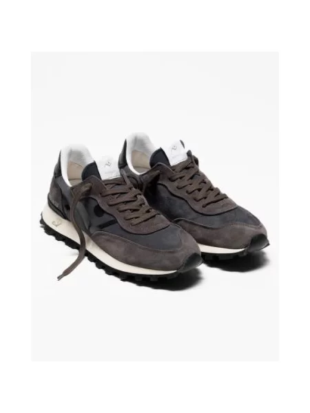 Sneakersy No Map Society skórzane szare