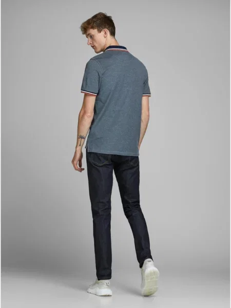 Jack & Jones Paulos Polo Shirt Blue λευκό