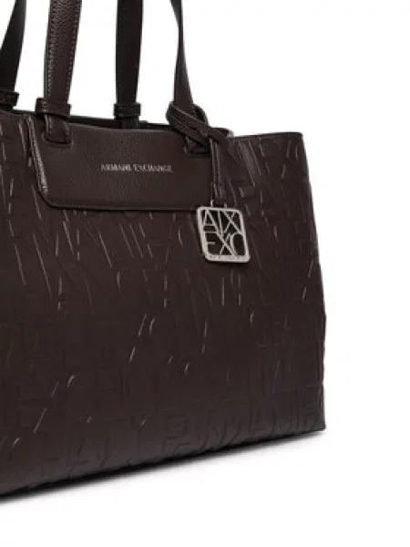 Torbica Armani Exchange Tamno smeđa