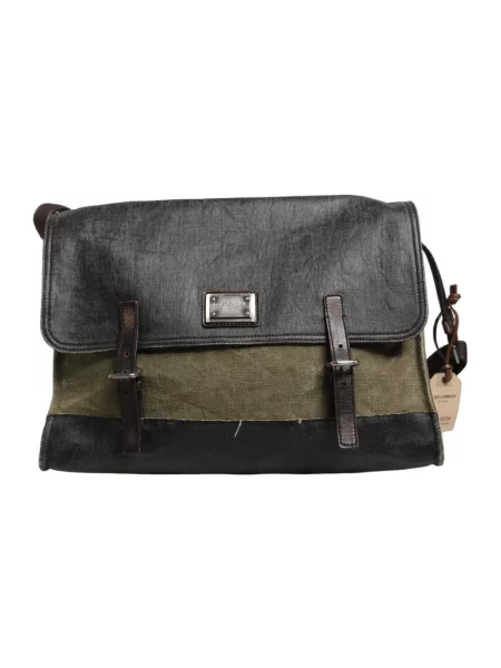Torebka crossbody Dolce And Gabbana skórzana zielona