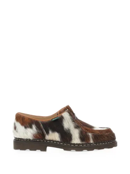 Pantofi loafer Paraboot cu șireturi din dantelă maro