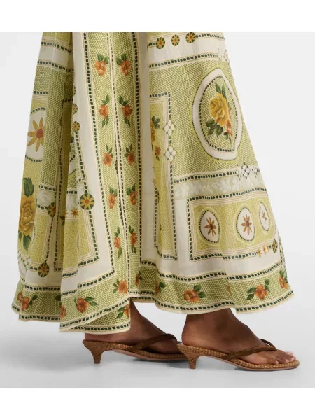 Rochie tip cămașă Alemais cu imagine verde