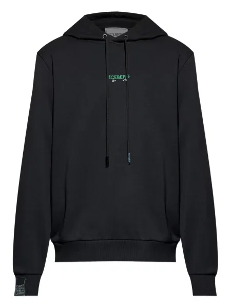 Hanorac cu glugă Iceberg cu imagine negru