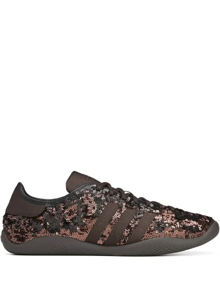 Geacă Adidas cu dungi cu paiete maro