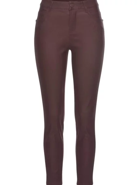 LASCANA Pantaloni bordeaux roșu