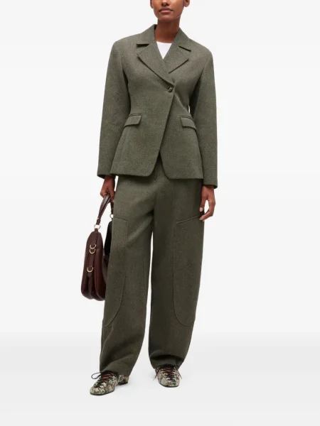 Pantaloni Ganni verde