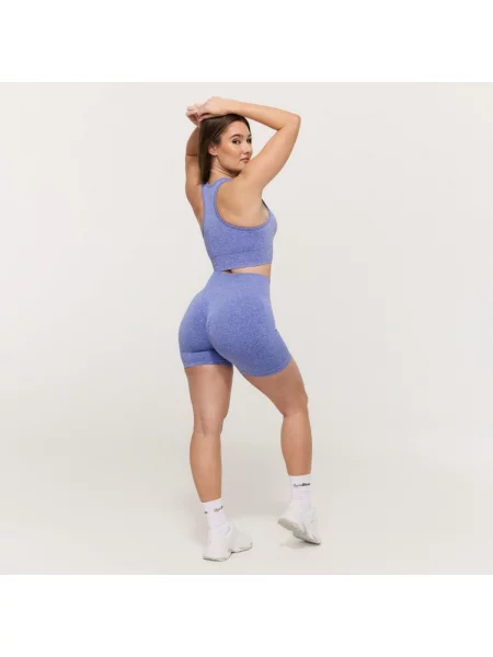 Szorty fitness bezszwowe FLO niebieskie