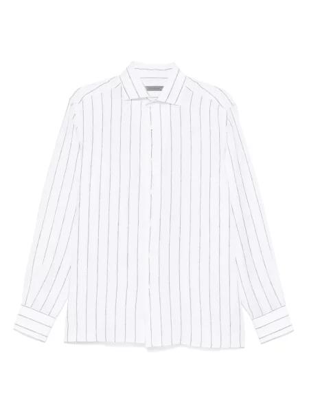 Ленена риза Corneliani бяло