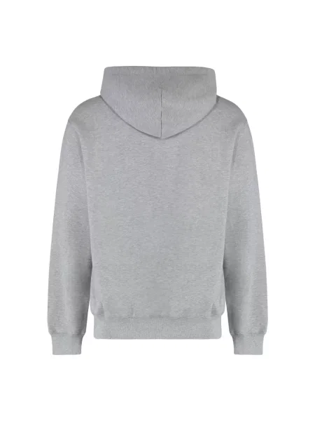 Bluza z kapturem Gucci z kapturem z nadrukiem szara