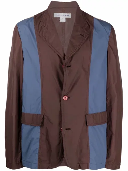 Jednořadá bunda Comme Des Garçons Pre-owned hnědá