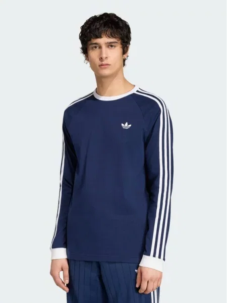 Adidas Тениска с дълъг ръкав Тъмносин