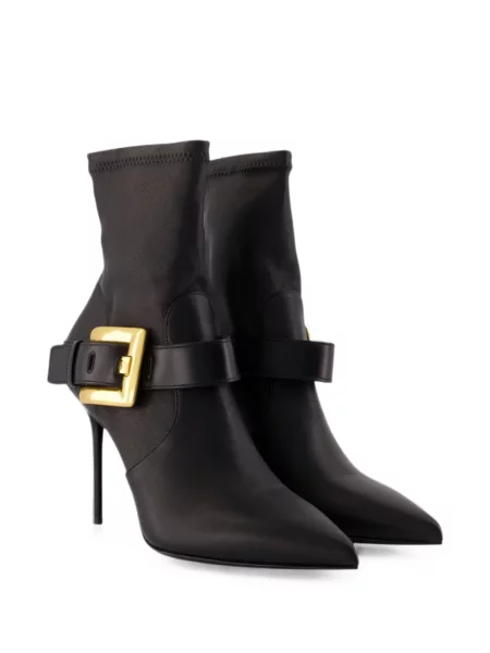 Cizme scurte Balmain cu cataramă negru