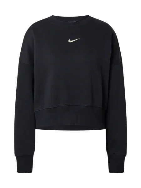 Nike Sportswear Majica Phoenix Fleece črna bela