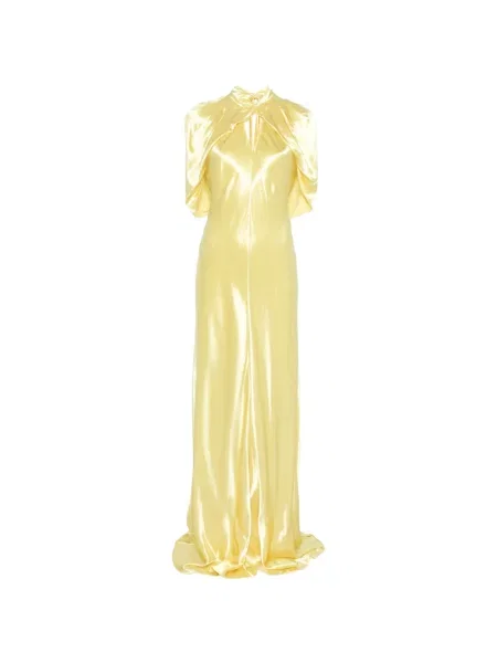 Φόρεμα Alberta Ferretti κίτρινο