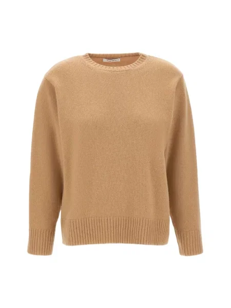 Sweter Kangra wełniany brązowy