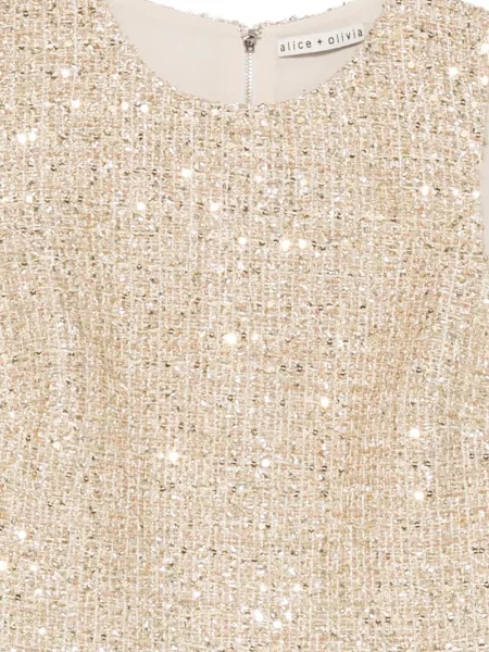 Rochie mini Alice + Olivia fără mâneci de costum