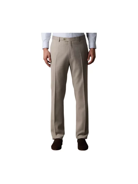 Spodnie Brooks Brothers wełniane beżowe