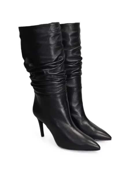 Botine Via Roma 15 cu volane negru