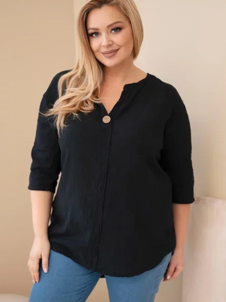 Bluză Kesi Włoski mari negru