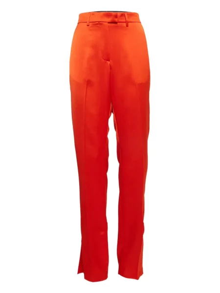 Pantaloni Msgm cu crăpătură portocaliu