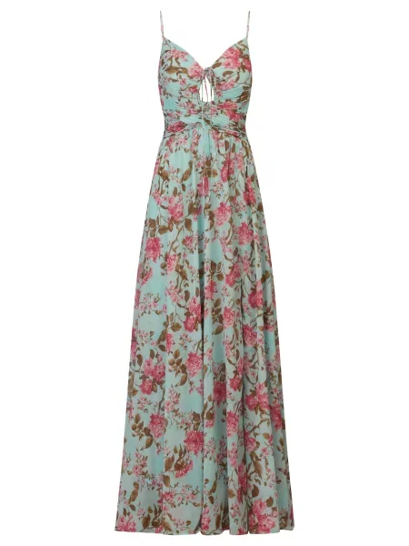 Kraimod Rochie de seară aqua / oliv / roz albastru