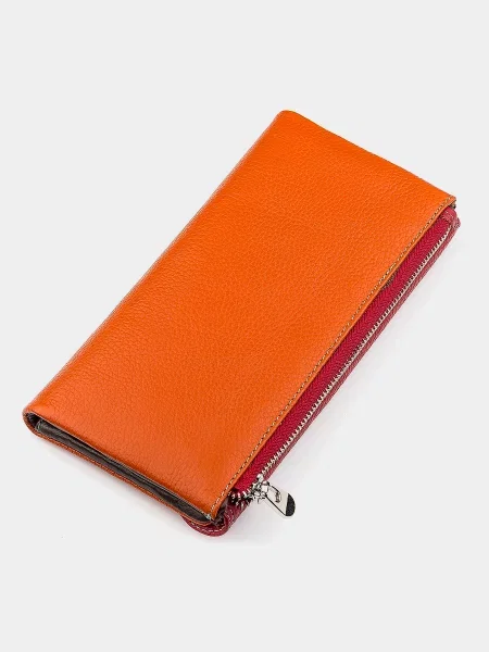 ST Leather Accessories Гаманець Шкіра помаранчевий