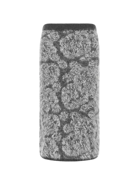 Fustă midi Nude tricotate gri