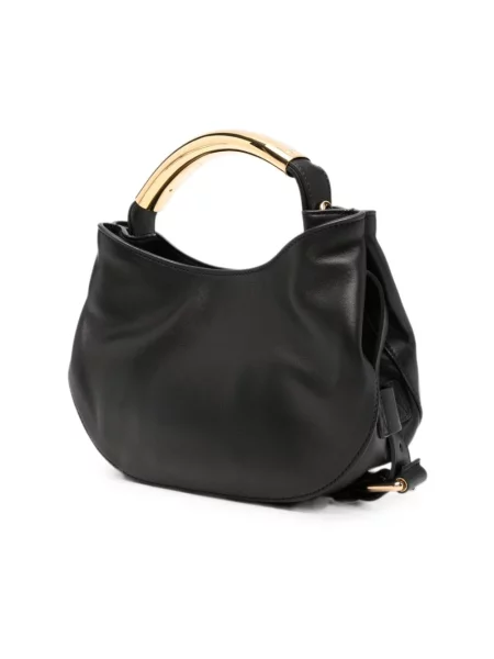Torebka Moschino skórzana czarna