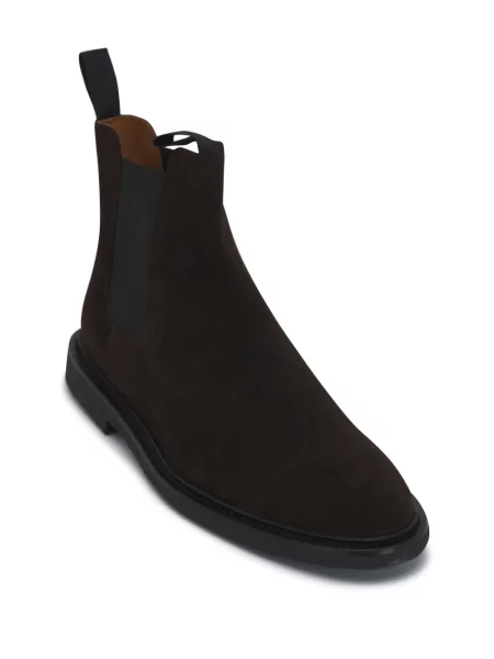 Cizme scurte Common Projects din piele de căprioară maro