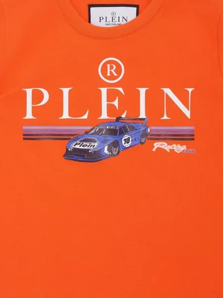 Dětské tričko Philipp Plein oranžové