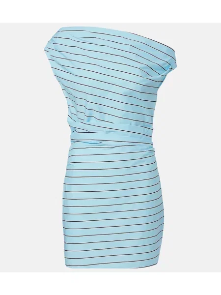 Rochie Staud din poplin albastru
