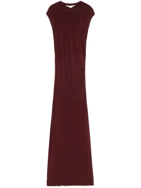 Rochie maxi Stella Mccartney fără mâneci de costum roșu