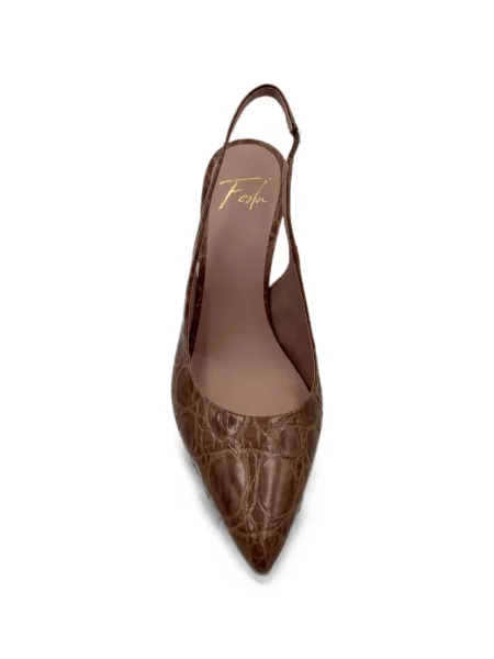 Pantofi cu toc Roberto Festa slingback maro