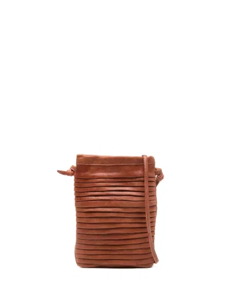 Body Sommet skórzany brązowy