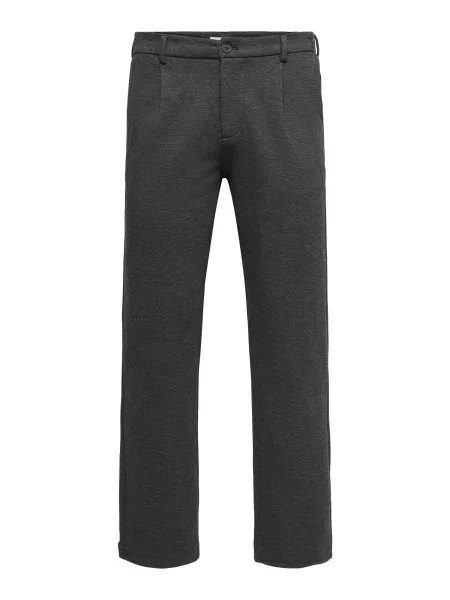 Only & Sons Pantaloni cutați ONSEDGE metalic gri