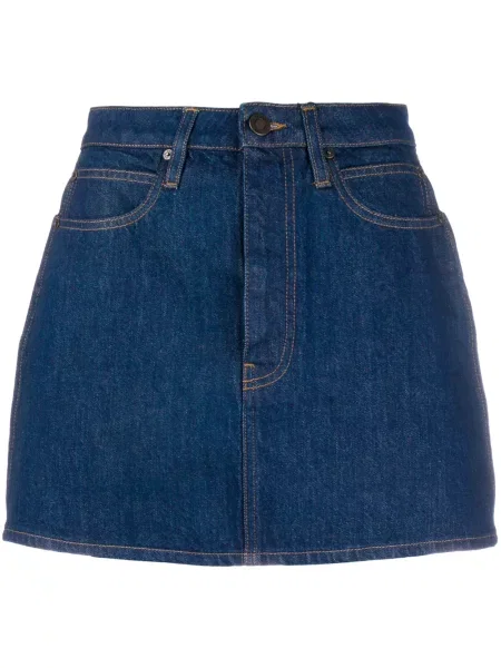 Fustă din denim Calvin Klein Jeans Est. 1978 albastru