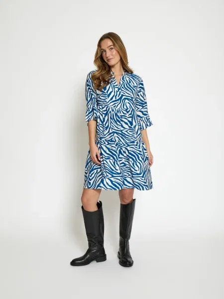 Peppercorn Rochie Katja bleumarin alb