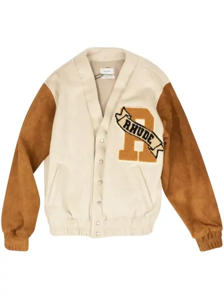 Semišová bomber bunda Rhude béžová