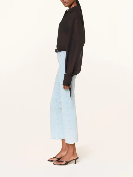 7 For All Mankind Krátké Džíny The Leggy Bootcut Crop moonfrost