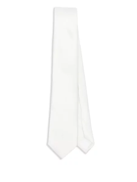 Cravată Corneliani din satin alb