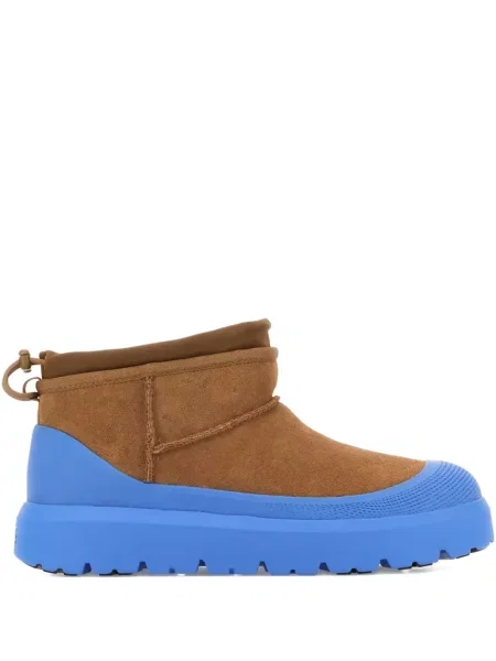 Cizme scurte Ugg din piele de căprioară maro
