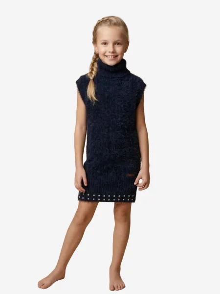 Hilal Akinci Kids Haljina HİLAL AKINCI KİDS Kinder Kleid mornarsko plava
