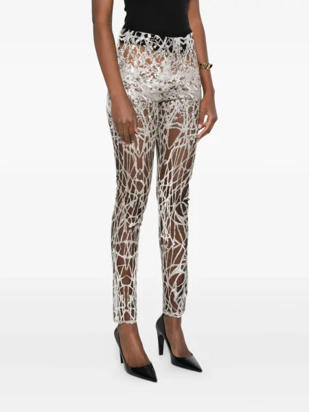 Клинове Gemy Maalouf с дантела сребристо