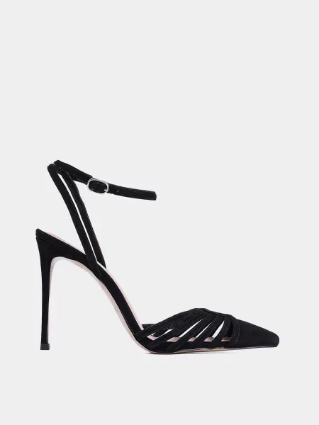 Велюровые туфли Mia May черные