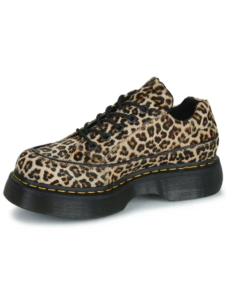 Mini pantofi Dr. Martens cu model leopard mini maro
