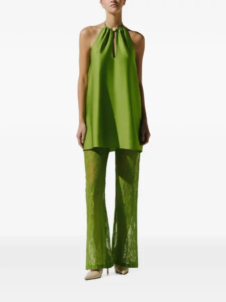 Top Baobab cu gât halter verde