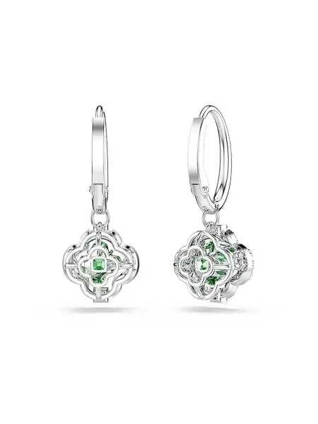 Swarovski kolczyki metalowe z cyrkonią UNA szare