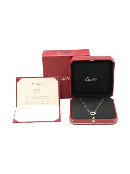Colier Cartier cu motiv cu inimi auriu