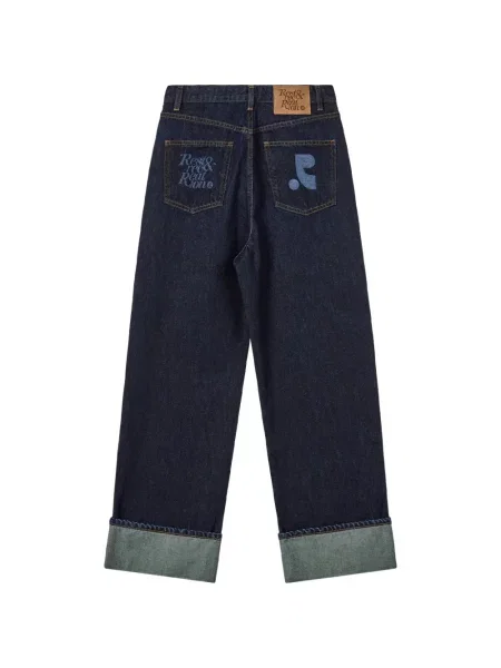 Blugi cu picior larg Rest&recreation albastru